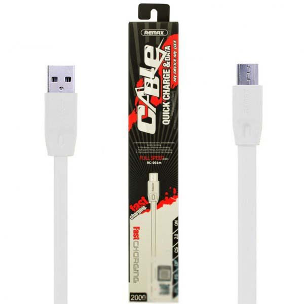 Кабель USB Apple Remax FullSpeed RC-001i Lightning 2m Белый