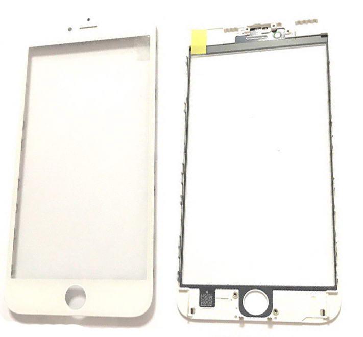 Стекло дисплея для Apple iPhone 6S Plus (5.5") для переклейки с рамкой и OCA Белый