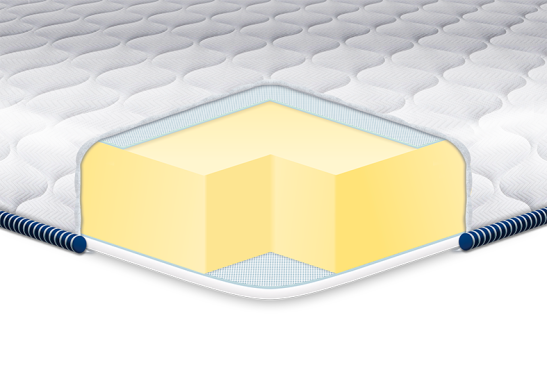 Тонкий матрас-топпер Eurosleep Slim Big-Memory Жаккард