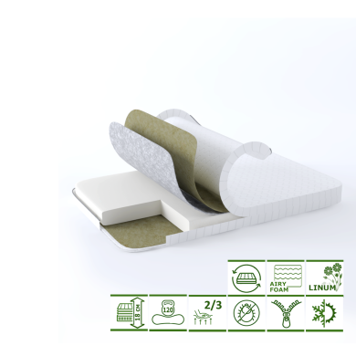 Ортопедический матрас GS OrthoLinum Fresh Plus 70х190 см