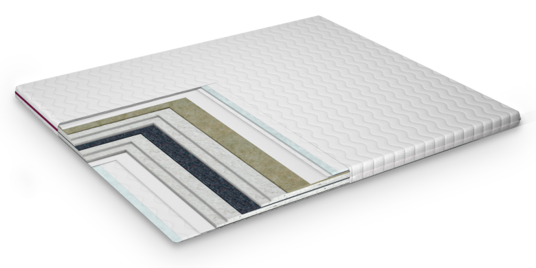 Тонкий матрас-топпер Purple Fit Comfort 60x120 см