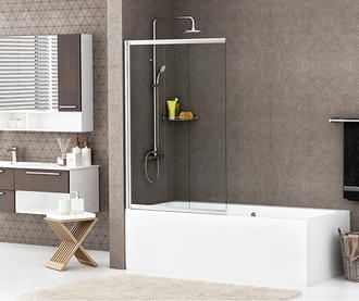 Шторка на ванну WasserKRAFT Main 41S02-100