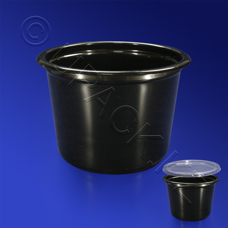 Банка 500мл РР черная d11,5х8,3см