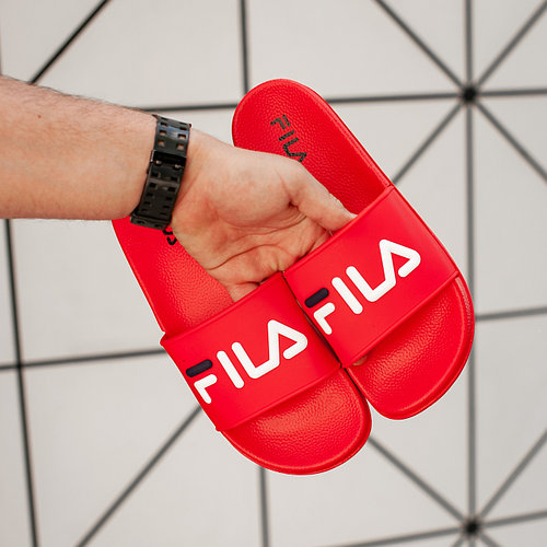 Мужские Шлепанцы Fila Slippers Red+Blue.Last size 40.