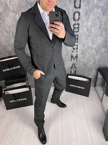 Классический Мужской костюм grey.Last size S/L