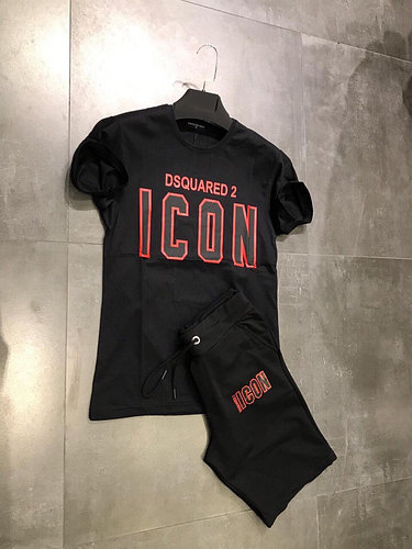 Летний комплект Dsquared 2 ICON (black)