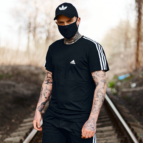 Мужская Футболка Adidas черная