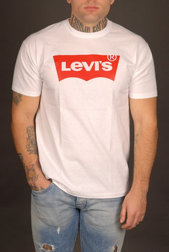 Мужская Белая футболка Levis