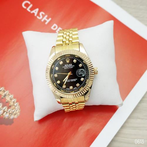 Женские часы Rolex Date Just Gold-Black