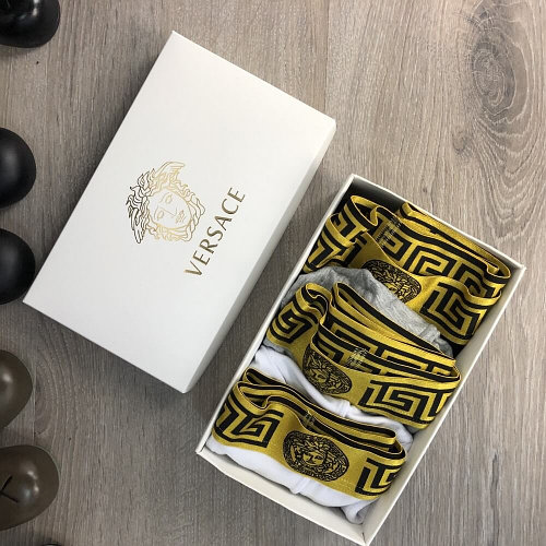 Нижнее Белье Versace Pack 3 Gold White-Black-Gray.Size XL/XXL