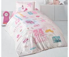 Постельное белье CLASY ранфорс 160x220 см SUPER STAR V1 PEMBE
