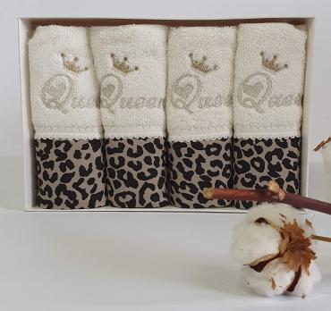 Набор полотенец Maison D'or 4 шт Queen 30x50 Ecru - Brown