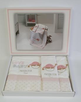 Полотенца детские Maison D'or 3шт Love Baby