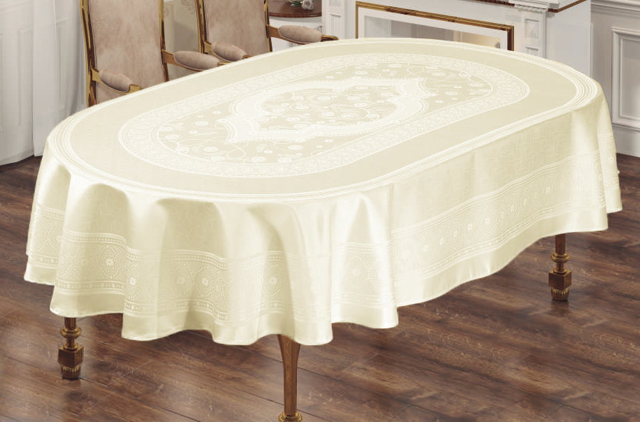 Скатерть Sagol тефлон 160x260 ovale St-052 Cream