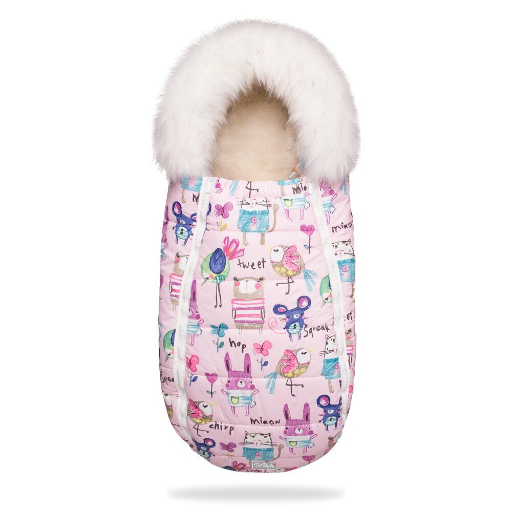 Конверт для новорожденного Baby XS с опушкой