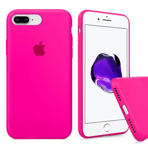 Чехол накладка xCase для iPhone 7/8 Plus Silicone Case Full barbie pink
