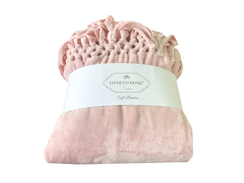 Плед Tivolyo Home Nappo Favo soft (pudra)