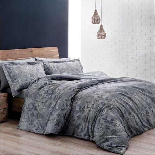 Комплект постельного белья Tivolyo Home Emperium сатин 220-200 см индиго