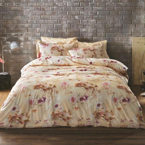 Комплект постельного белья Tivolyo Home Tango сатин 220-200 бежевый
