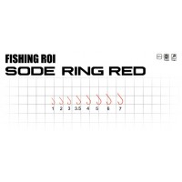 Крючок Fishing ROI Sode-Ring Red 3 (ушко) 14шт.