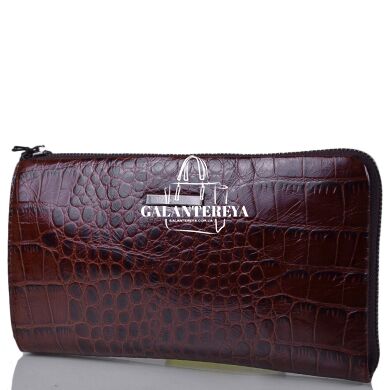 Борсетка мужская кожаная WANLIMA W21109480028-dark-coffee
