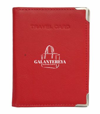 Кожаная обложка для автодокументов (евростандарт) Visconti TC5 (red)