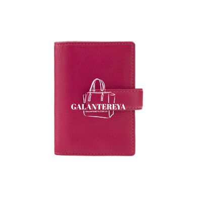 Кожаная визитница Visconti 484 - Gio (fucsia)