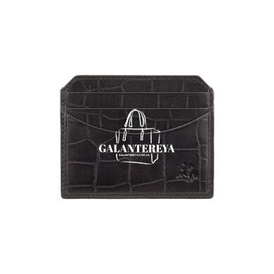 Мужская кожаная кредитница-кардхолдер Visconti CR90 Scale Black