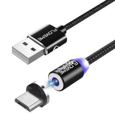Магнитный кабель для зарядки FLOVEME LED Magnetic FL93674 microUSB black