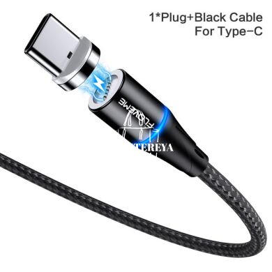 Магнитный кабель FLOVEME 3А быстрая зарядка, передача данных FL180504 Type-C black