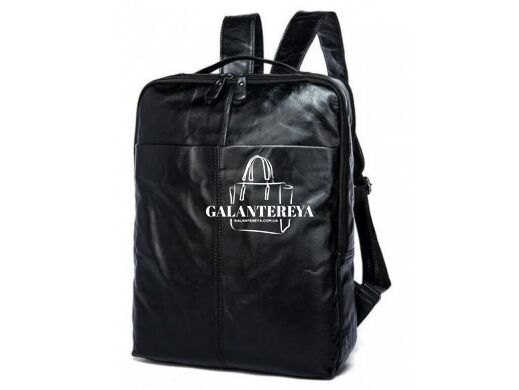 Мужской кожаный рюкзак Tiding Bag 7280A черный