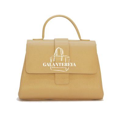 Женская кожаная сумка Italian fabric bags 2304 beige