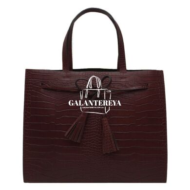 Женская кожаная сумка Italian fabric bags 2577 marsala