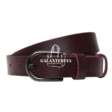 Женский кожаный ремень Borsa Leather br100vgenw20 бордовый