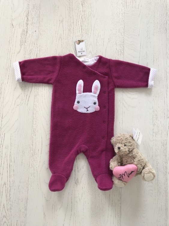 Человечек флисовый "Bunny" от 1 до 12 месяцев