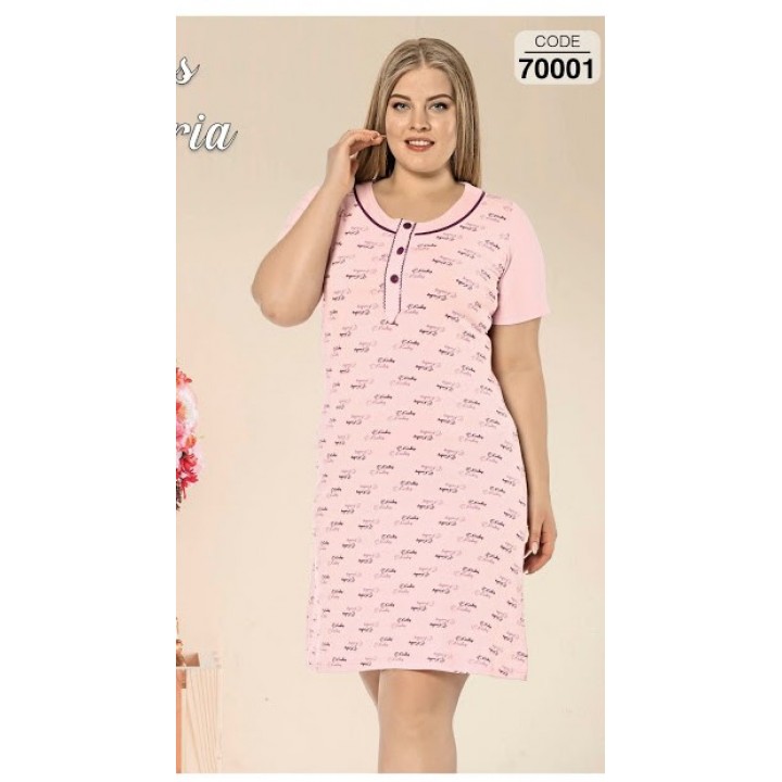 Женская сорочка батал рисунок бабочки TM Miss Victoria art. 70001