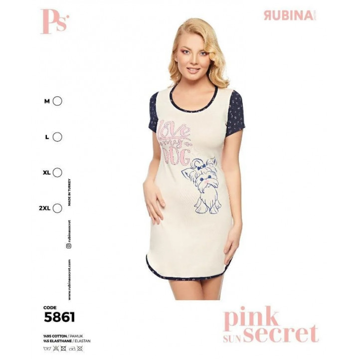 Туника женская хлопок TM Pink Secret art. 5861