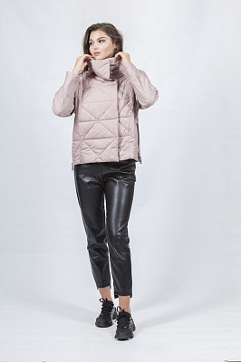 Женская куртка Basic 51282 (графит, розовый)