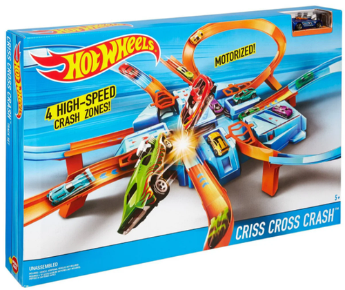 Моторизированный трек Хот Вилс Перекрестное столкновение Hot Wheels Criss Cross Crash Track