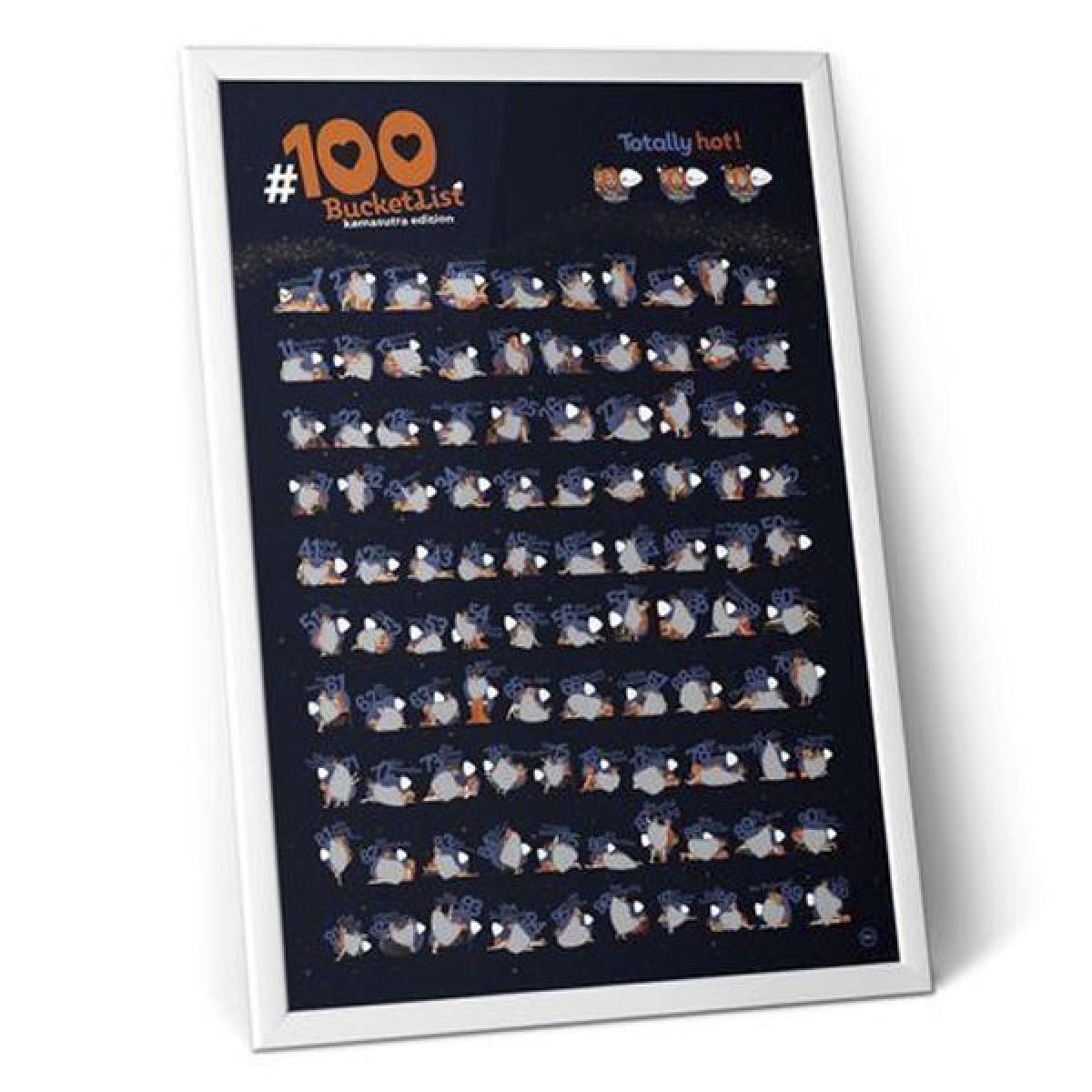 Скретчпостер «100 BucketList KAMASUTRA Edition»