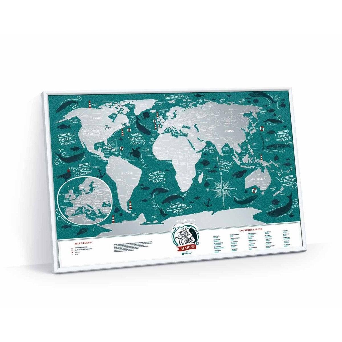 Скретчкарта Travel Map Marine World
