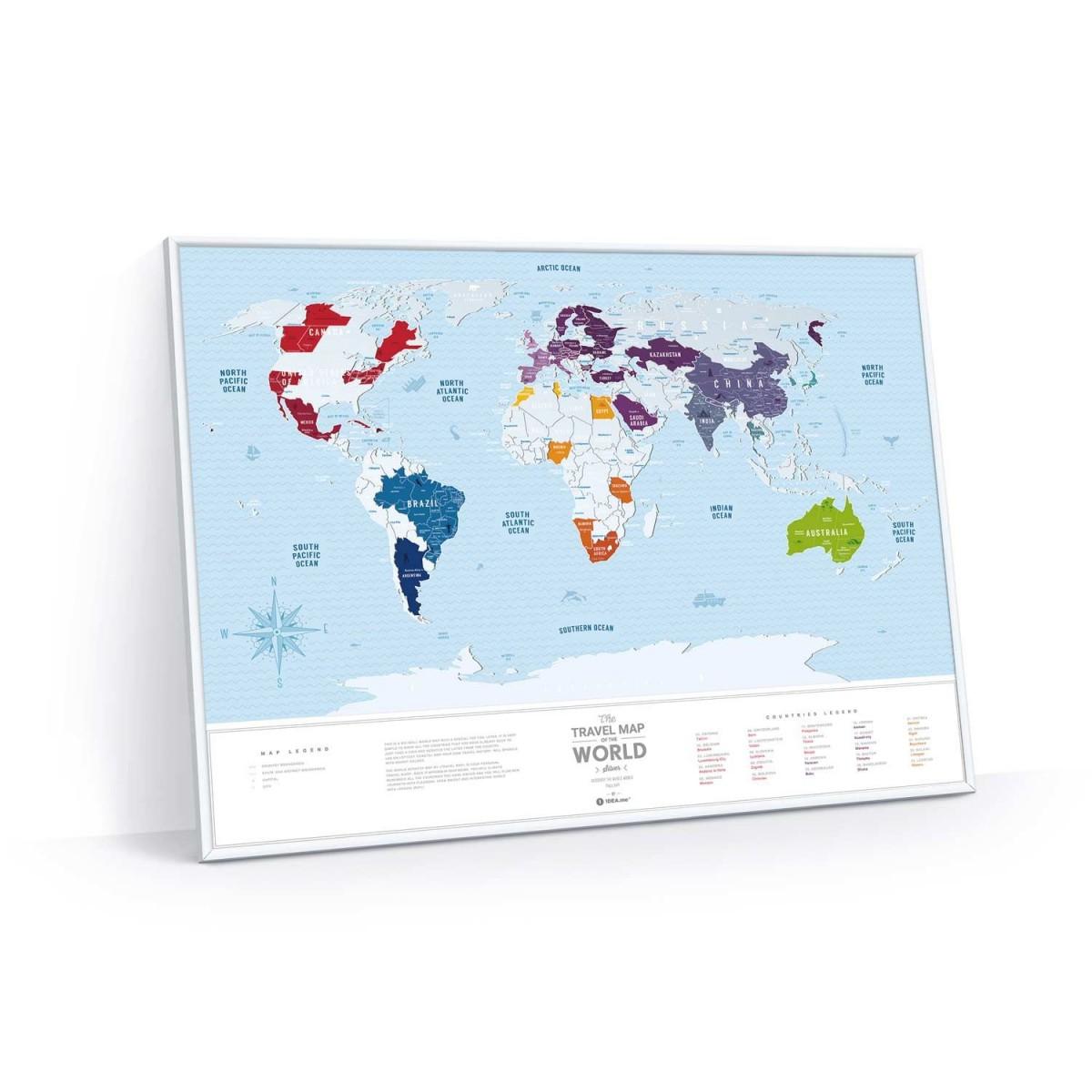 Скретчкарта світу Travel Map Silver