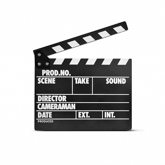 Clapper Board MLux WB-002 PREMIUM Black with magnet ENG