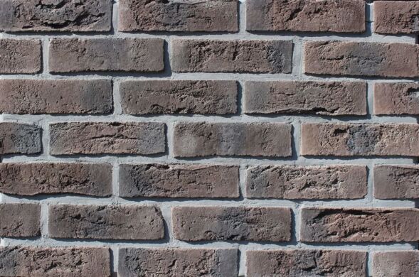 Фасадная плитка Loft Brick Бельгийский 04 Коричневый с подпалом 240х71 мм
