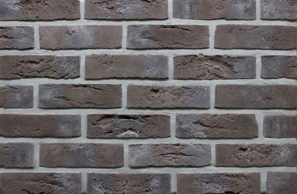 Фасадная плитка Loft Brick Бельгийский 041 светло-коричневый с серыми вставками 240x71 мм