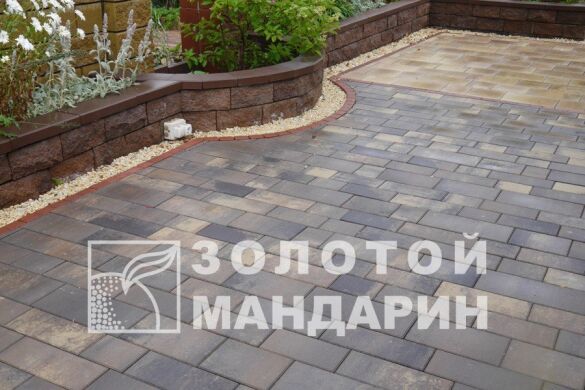 Тротуарная плитка Паттерн 60 мм Росано ТМ Золотой Мандарин