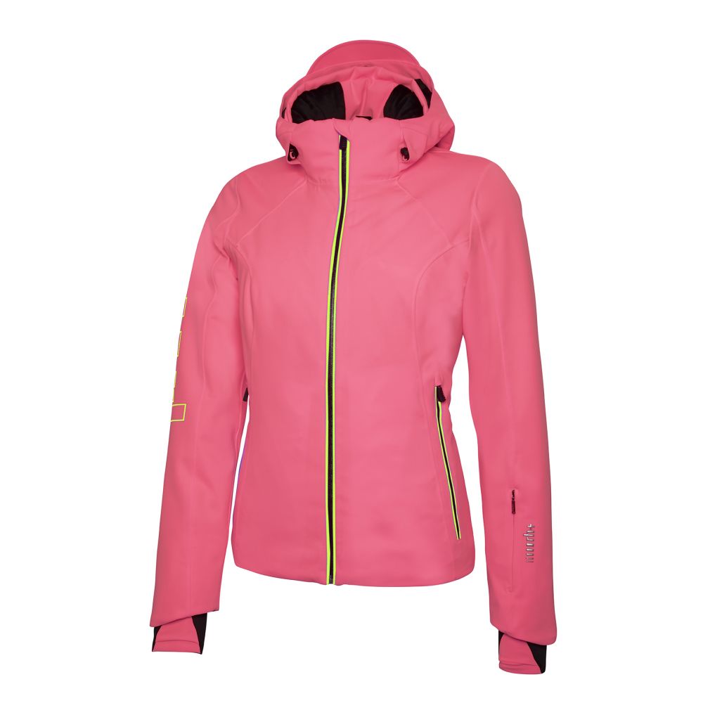 logo w jacket fluo pink - fluo yellow