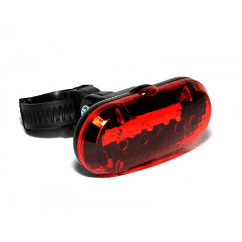 фонарь миг. задний tl-20 r 5 led, черный с красн