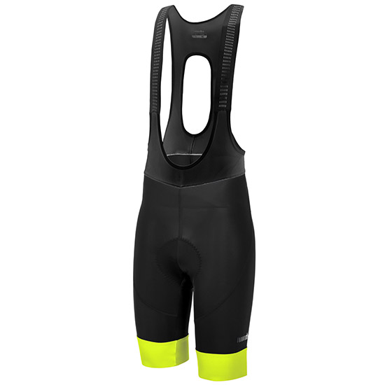 logo bibshorts black - fluo yellow