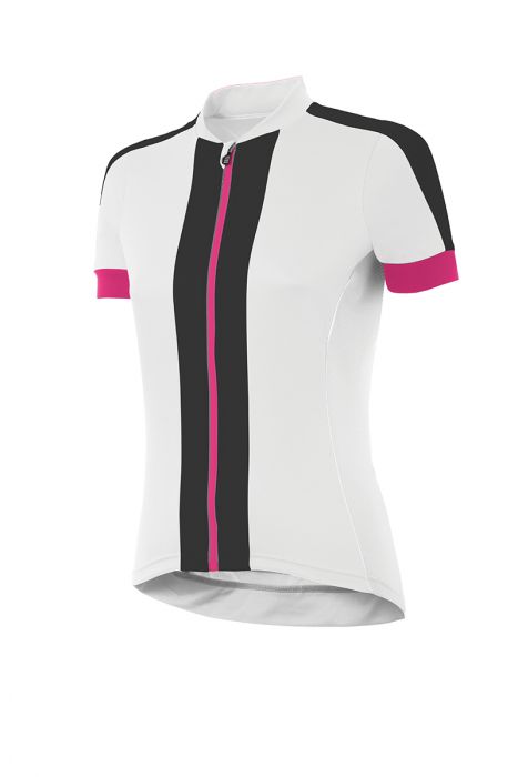 spirit w jersey white - black - fluo pink